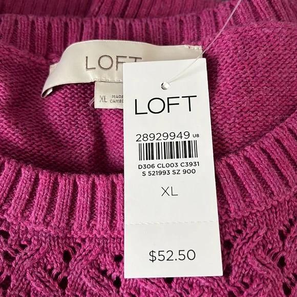 🌺LOFT | Stitched Yoke Sweater - Picture 3 of 4